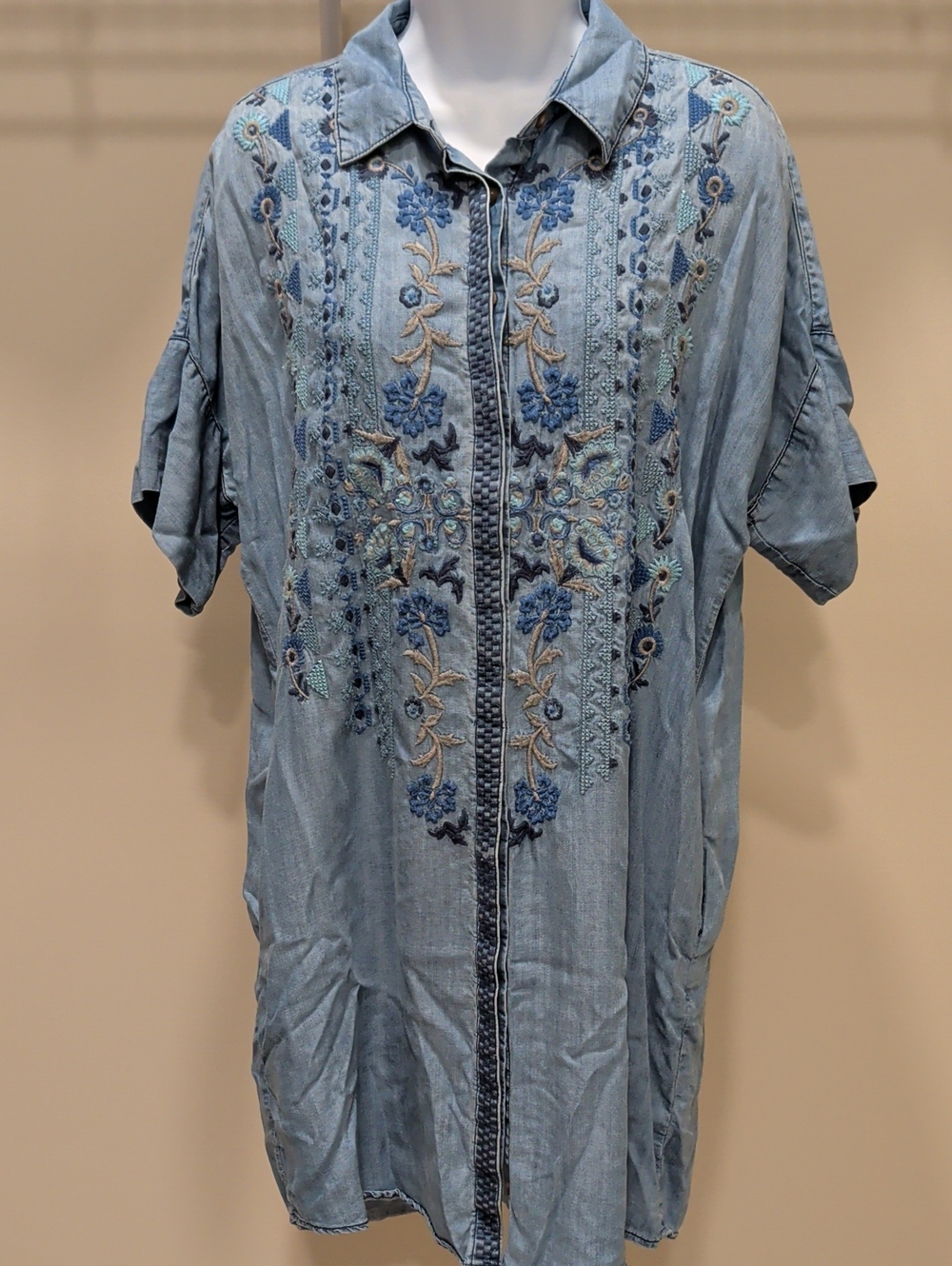 Driftwood Embroidered Dress XL